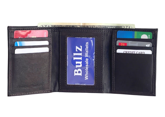 trifold mens wallet,  wholesale leather wallets