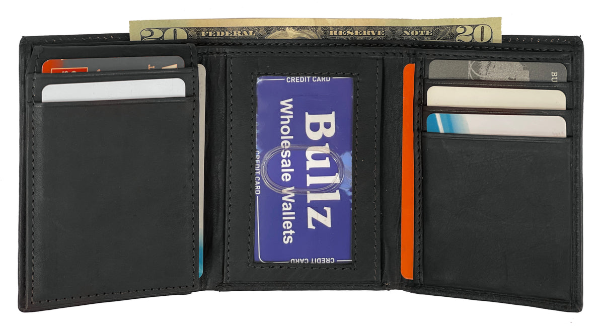 trifold mens wallet,  wholesale leather wallets