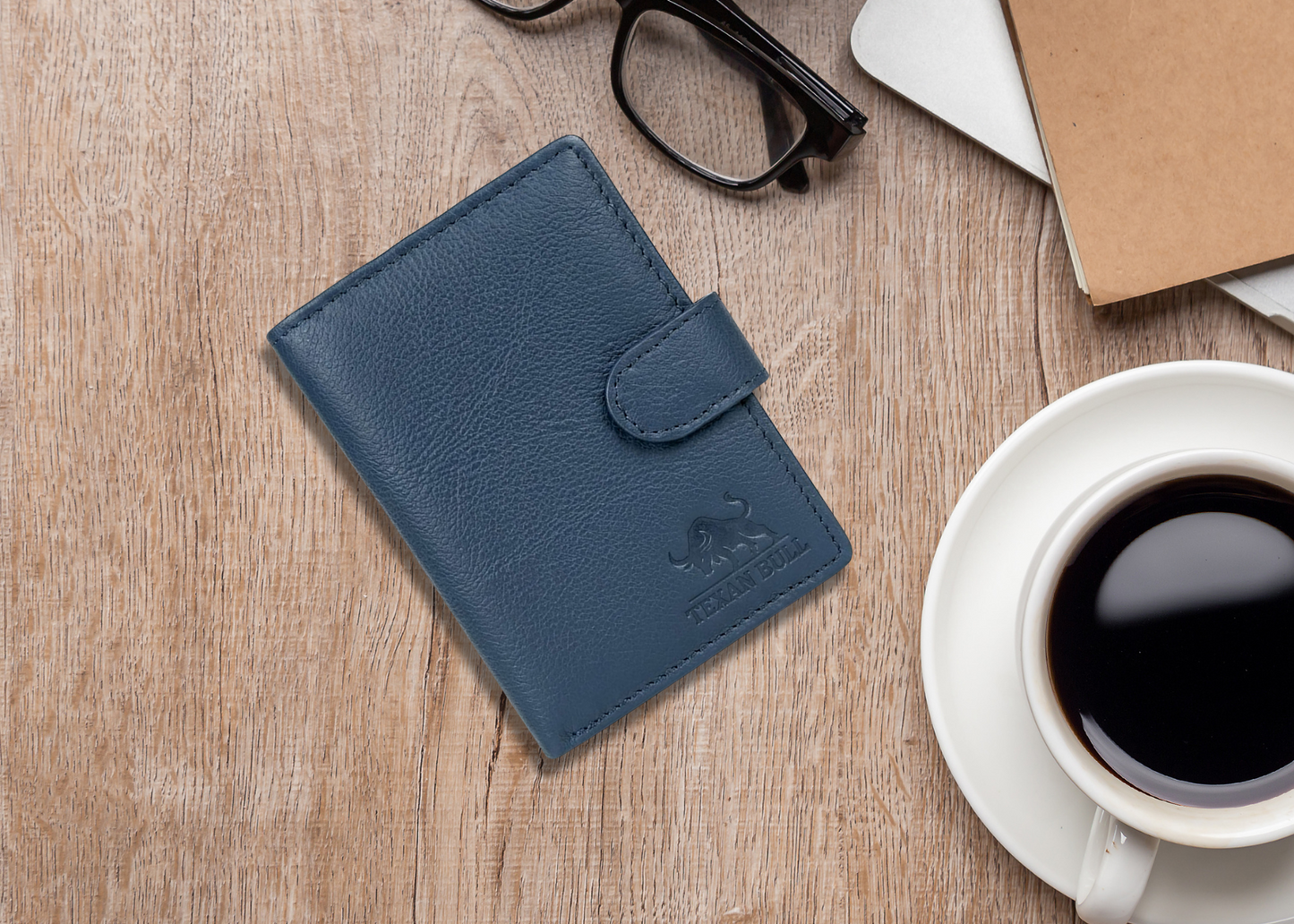 Texan Bull genuine leather Minimalist Trigger Wallet (Pop-Up) TR-01
