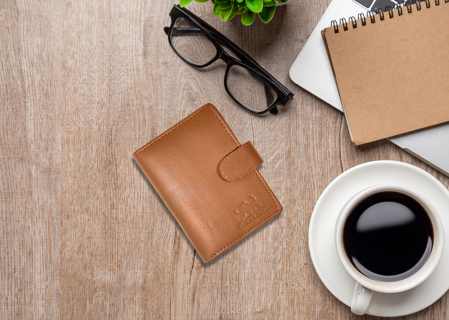 Texan Bull genuine leather Minimalist Trigger Wallet (Pop-Up) TR-01