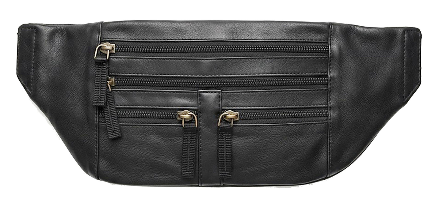Leather fanny pack  waist bag for mens and women
