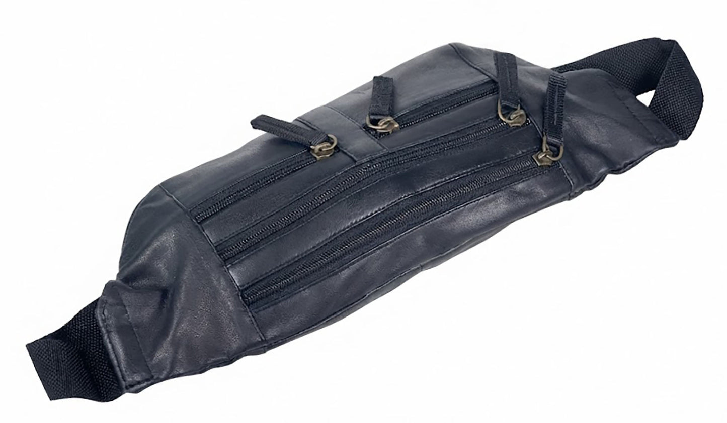 Leather fanny pack  waist bag for mens and women