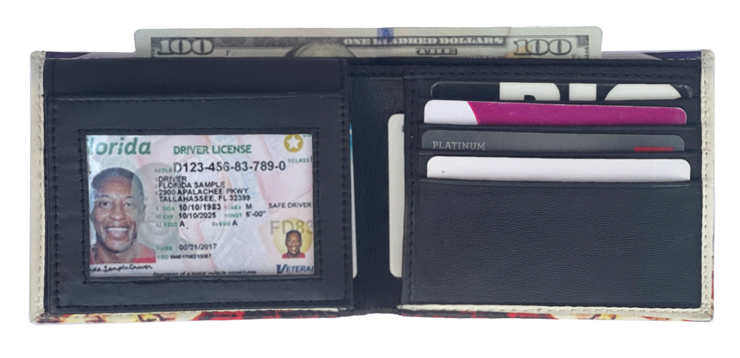 Printed bifold wallet