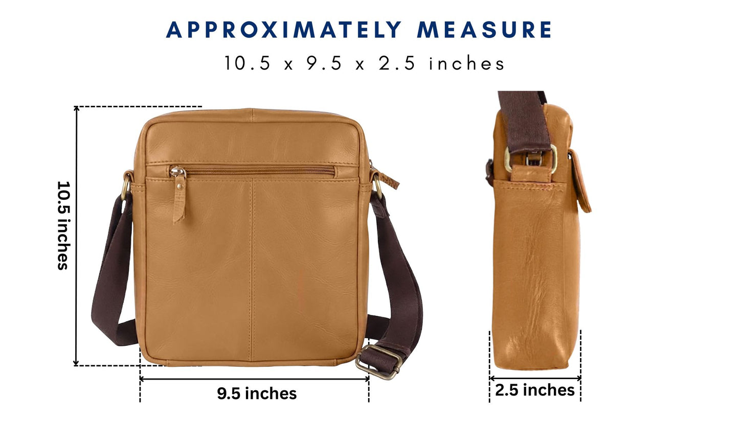 Bullz Genuine Leather Crossbody Messenger Bag for Mens and Women SB-04
