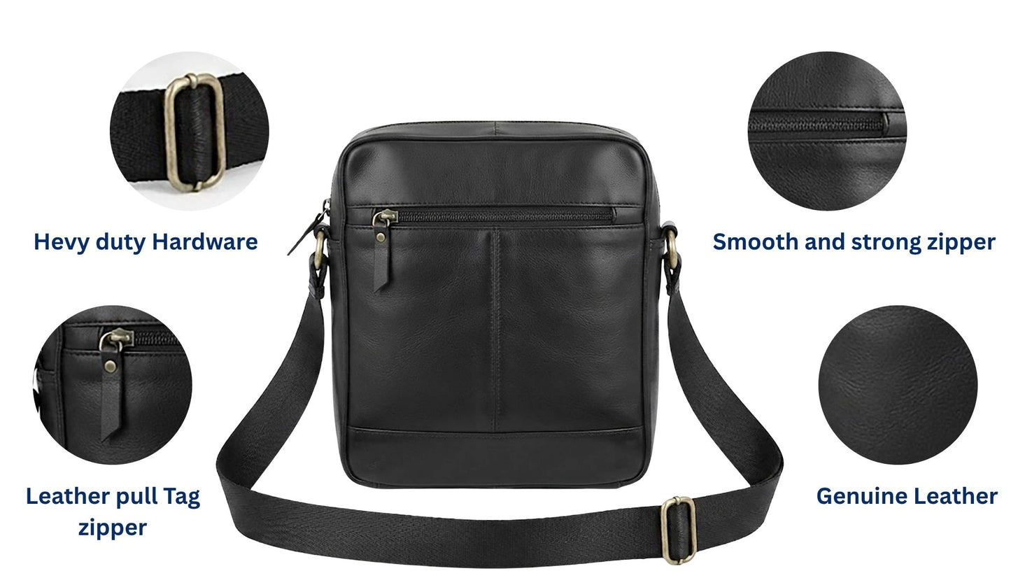 Bullz Genuine Leather Crossbody Messenger Bag for Mens and Women SB-03