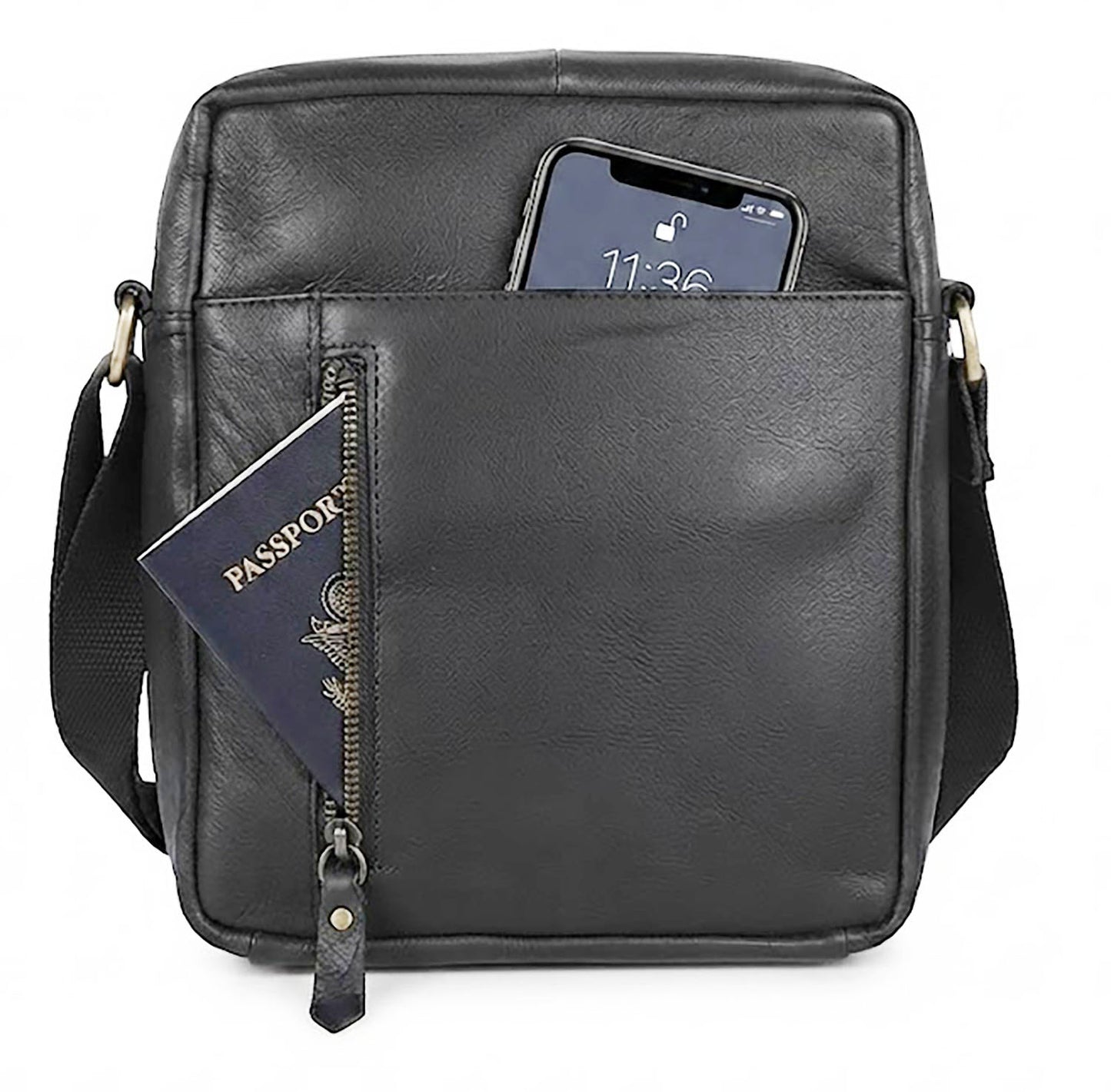 Bullz Genuine Leather Crossbody Messenger Bag for Mens and Women SB-04