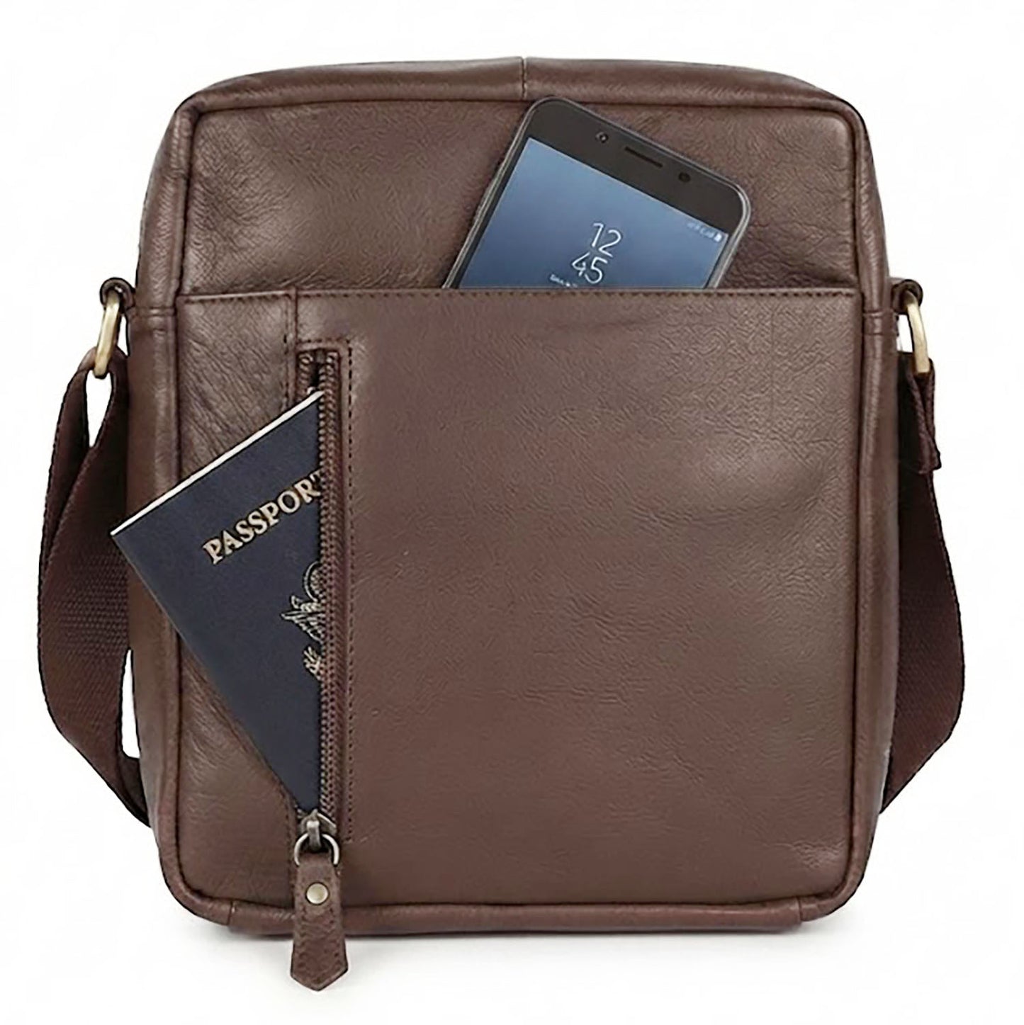 Bullz Genuine Leather Crossbody Messenger Bag for Mens and Women SB-04