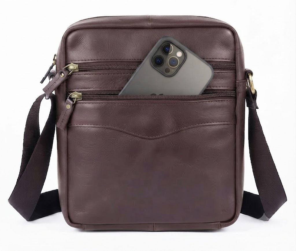 Bullz Genuine Leather Crossbody Messenger Bag for Mens and Women SB-05