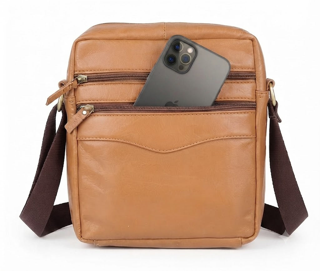 Bullz Genuine Leather Crossbody Messenger Bag for Mens and Women SB-05
