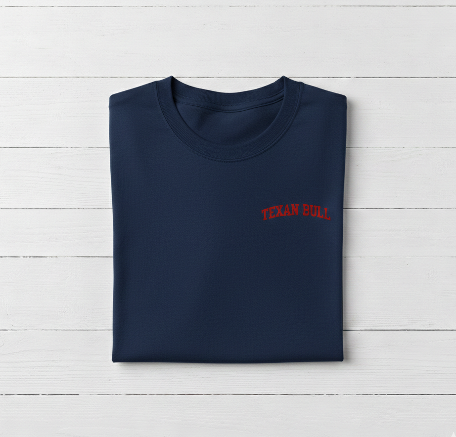 Texan Bull Men's Crew Neck T-Shirts – Short Sleeve