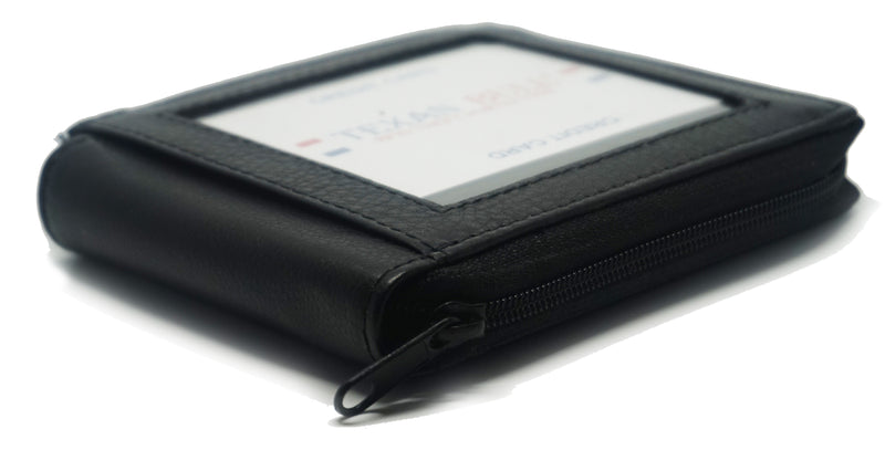 Texan Bull® RFID Zipper Mens Wallet RF5104