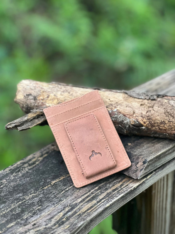 Forest Wooden Credit Card Holder Wallet With Money Clip and 