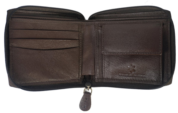 Zipper Mens Wallet ZW101-BR